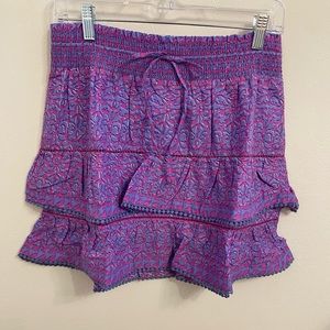 Vineyard Vines Anegada Block Print Tiered Skirt Size Medium (8-10)